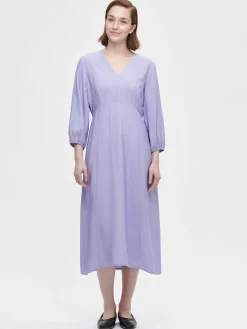 ANTONIA pitkä kangasmekko - vaalea lila