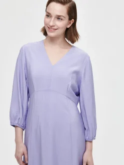 ANTONIA pitkä kangasmekko - vaalea lila