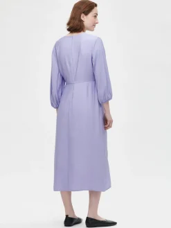 ANTONIA pitkä kangasmekko - vaalea lila