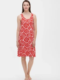 ARALIA lyhyt hihaton yöpaita - punainen