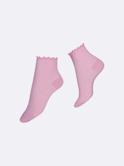 AURORA lyhyet nilkkasukat - pinkki