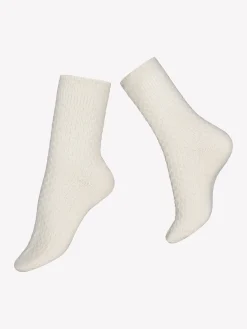 CARINA WOOL nilkkasukat - valkoinen