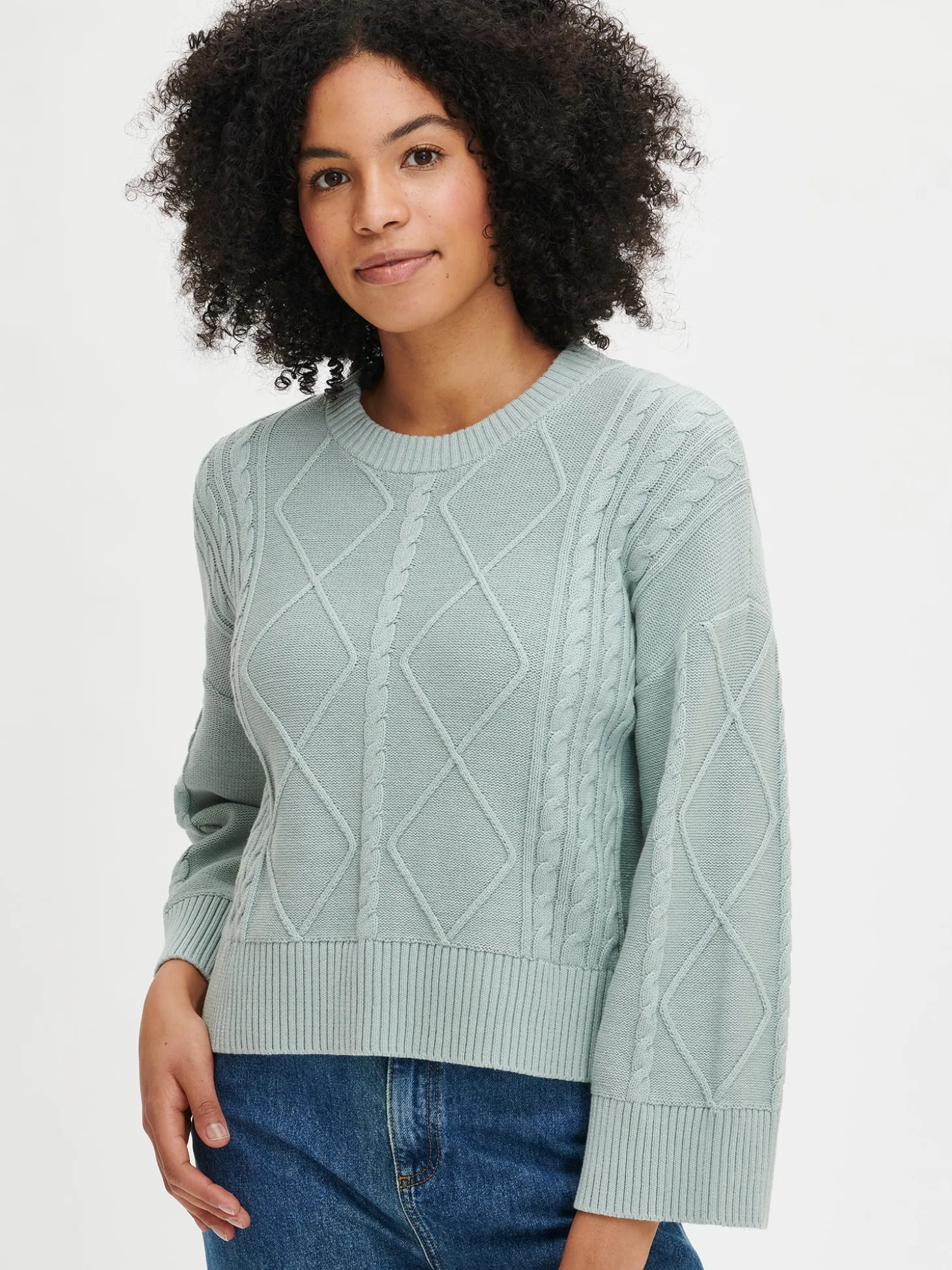 COLETTA neulepusero - sinivihreä