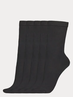 COTTON BASIC nilkkasukat, 5 paria - musta