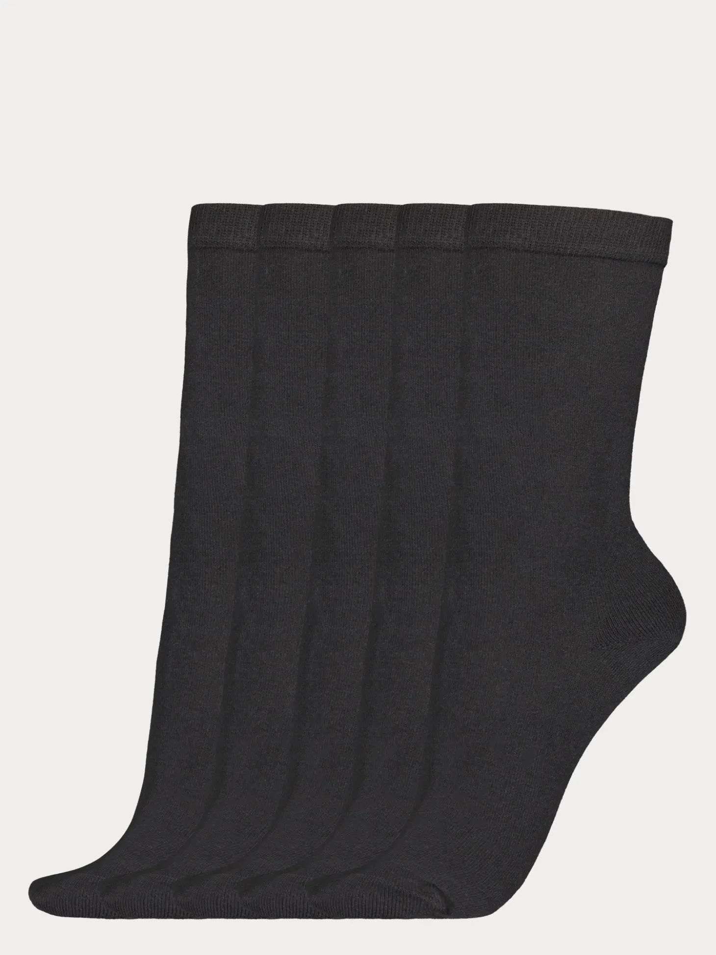 COTTON BASIC nilkkasukat, 5 paria - musta