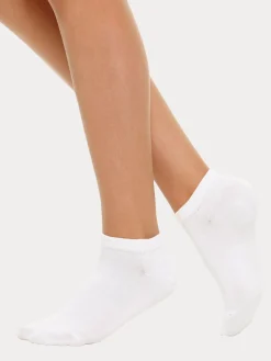 COTTON BASIC SNEAKERS sukat, 5 paria - valkoinen