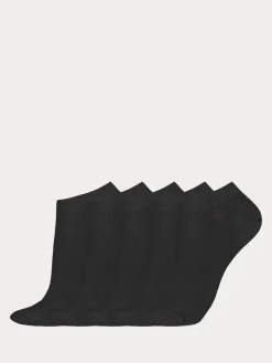 COTTON BASIC SNEAKERS sukat, 5 paria - musta