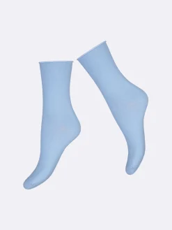 COTTON COMFORT CUFF nilkkasukat - sininen