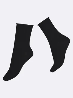 COTTON COMFORT CUFF nilkkasukat - musta