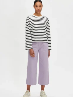 CROPPED LEVEE farkut - lila