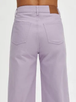 CROPPED LEVEE farkut - lila