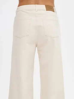 CROPPED LEVEE farkut - luonnonvalkoinen