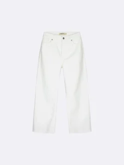 CROPPED LEVEE farkut - luonnonvalkoinen