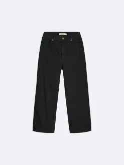 CROPPED LEVEE farkut - musta