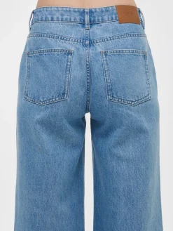 CROPPED LEVEE farkut - vaaleansininen