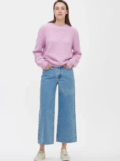 CROPPED LEVEE farkut - vaaleansininen