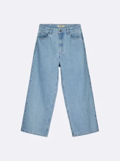 CROPPED LEVEE farkut - vaaleansininen