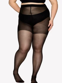 CURVY 40 den sukkahousut - musta