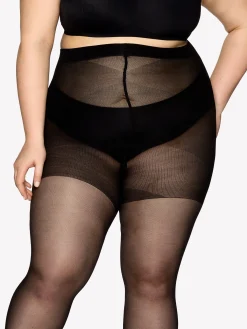 CURVY 40 den sukkahousut - musta