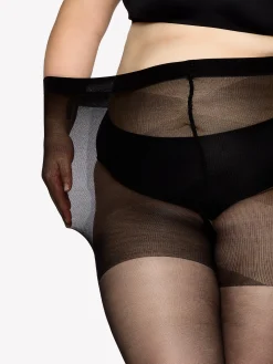 CURVY 40 den sukkahousut - musta