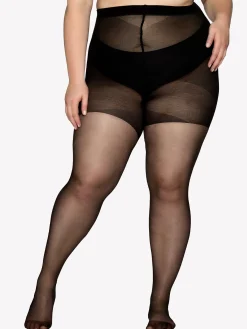 CURVY 20 den sukkahousut - musta