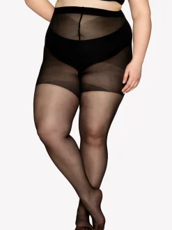 CURVY 20 den sukkahousut - musta