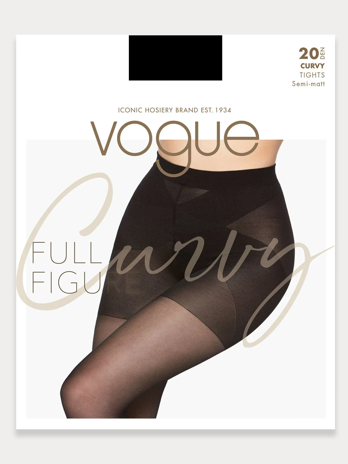 CURVY 20 den sukkahousut - musta