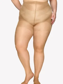 CURVY 40 den sukkahousut - suntan