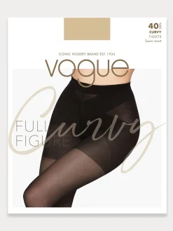 CURVY 40 den sukkahousut - suntan