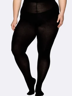 CURVY MERINO sukkahousut - musta