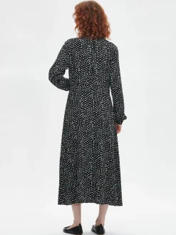 DIPPI pitkä kangasmekko - musta