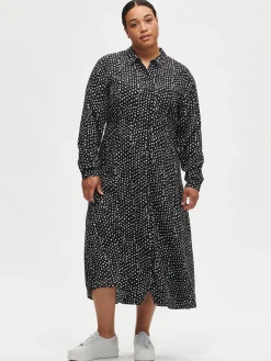 DIPPI pitkä kangasmekko - musta