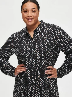 DIPPI pitkä kangasmekko - musta