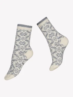 EDDA WOOL nilkkasukat - luonnonvalkoinen