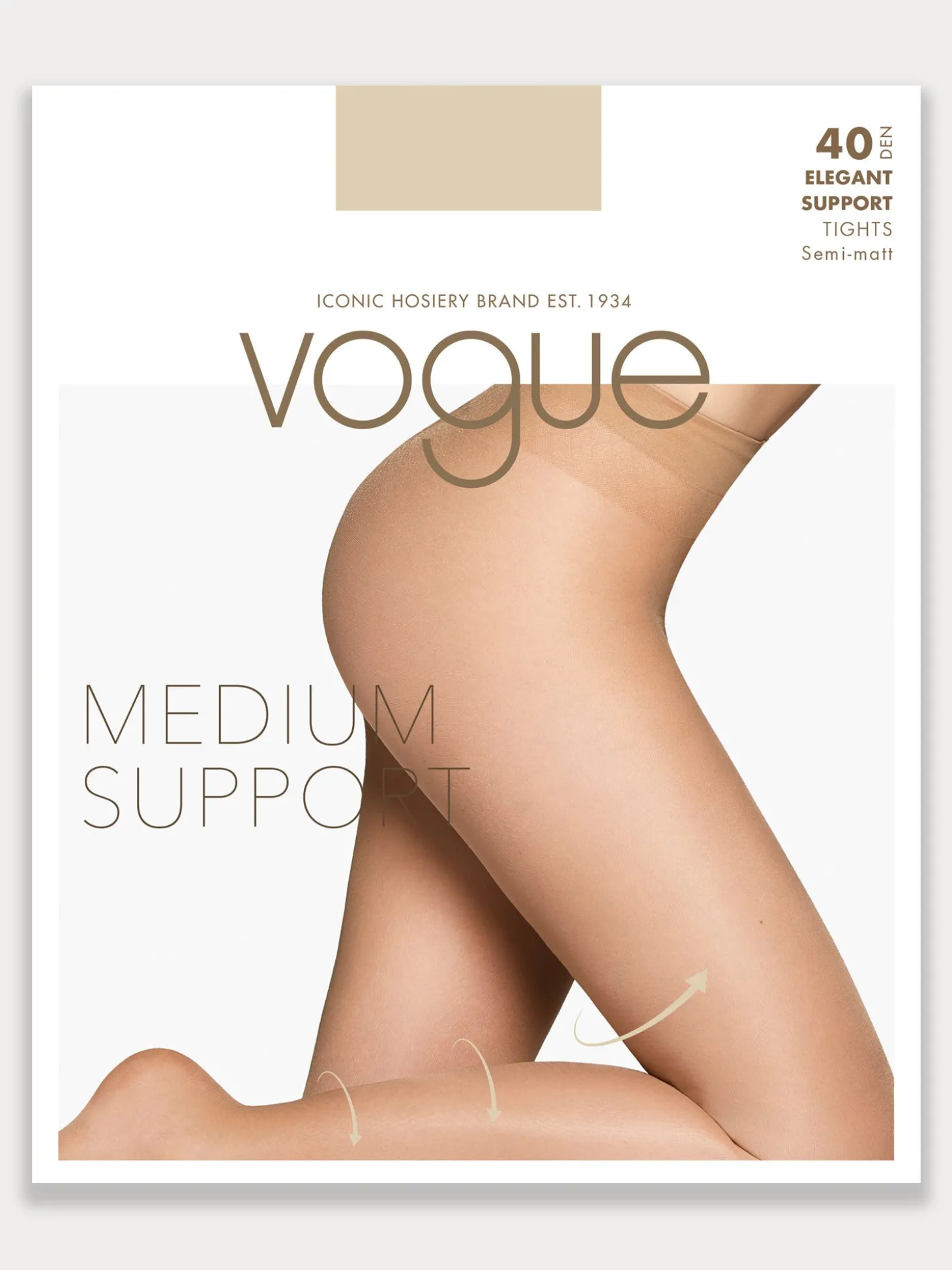 ELEGANT SUPPORT 40 tukisukkahousut - natural