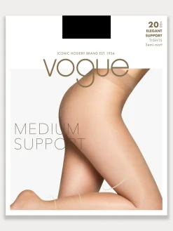 ELEGANT SUPPORT 20 tukisukkahousut - musta