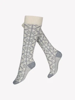 ELVERA WOOL polvisukat - luonnonvalkoinen