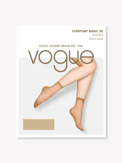 EVERYDAY BASIC nilkkasukat 20 den, 2 paria - puuteri