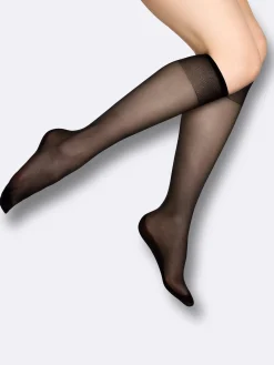 EVERYDAY BASIC polvisukat 20 den, 2 paria - musta