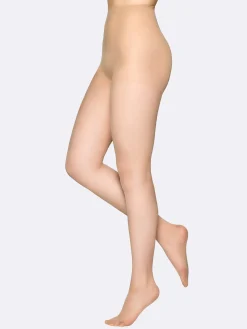 EVERYDAY BASIC sukkahousut 20 den - puuteri