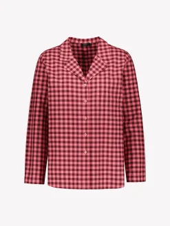 FLANELLI pyjamapaita - pinkki-burgundi