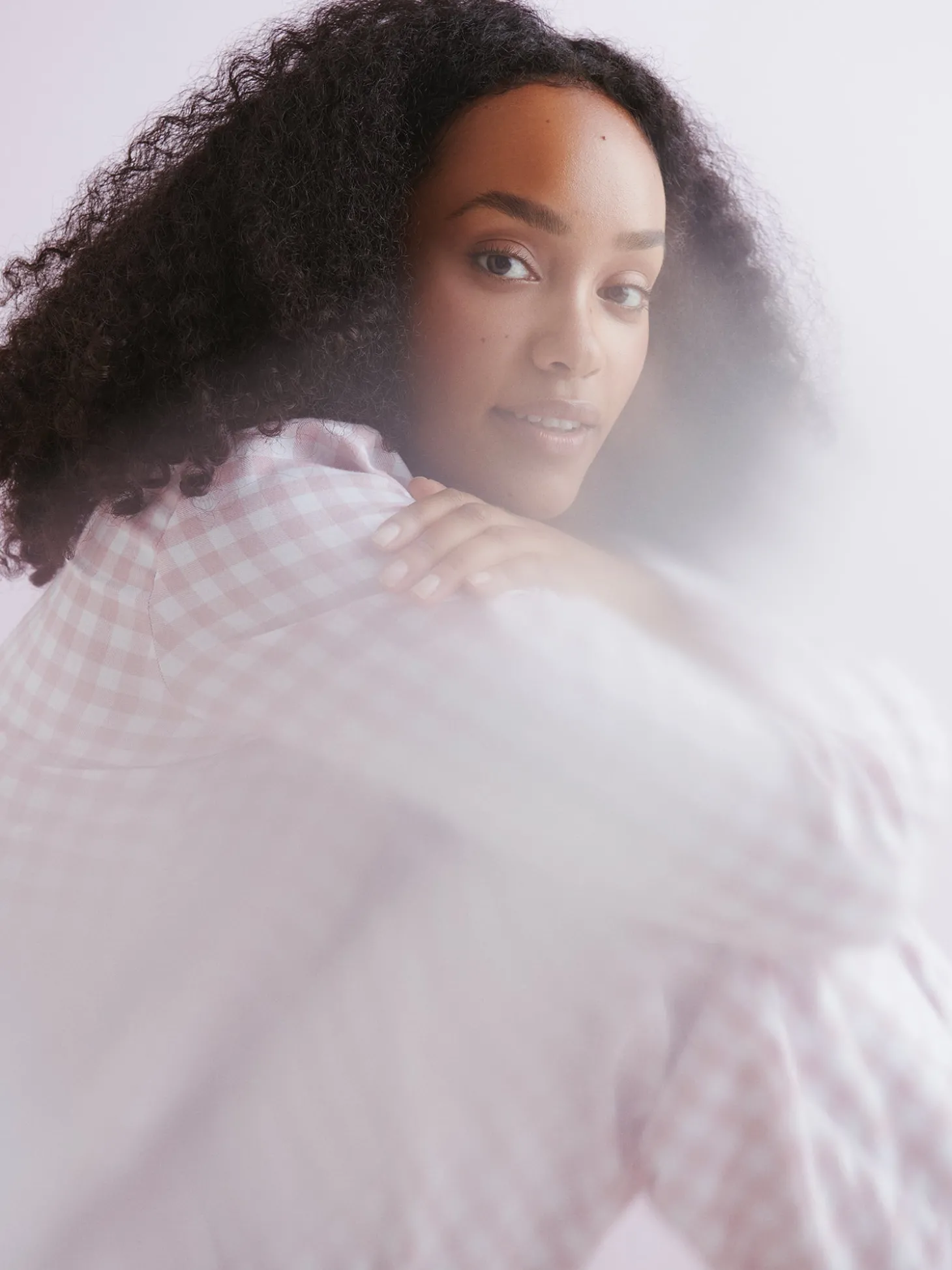 FLANELLI pyjamapaita - vaaleanpunainen