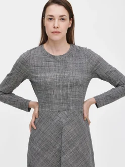 HARSO trikoomekko - mustavalkoinen