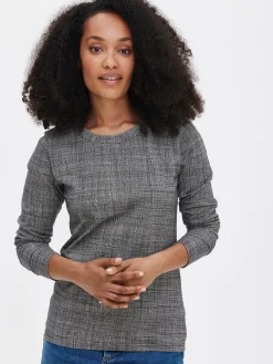 HARSO trikoopusero - mustavalkoinen