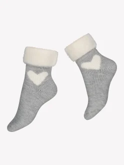 HEART ALPACA nilkkasukat - meleerattu harmaa