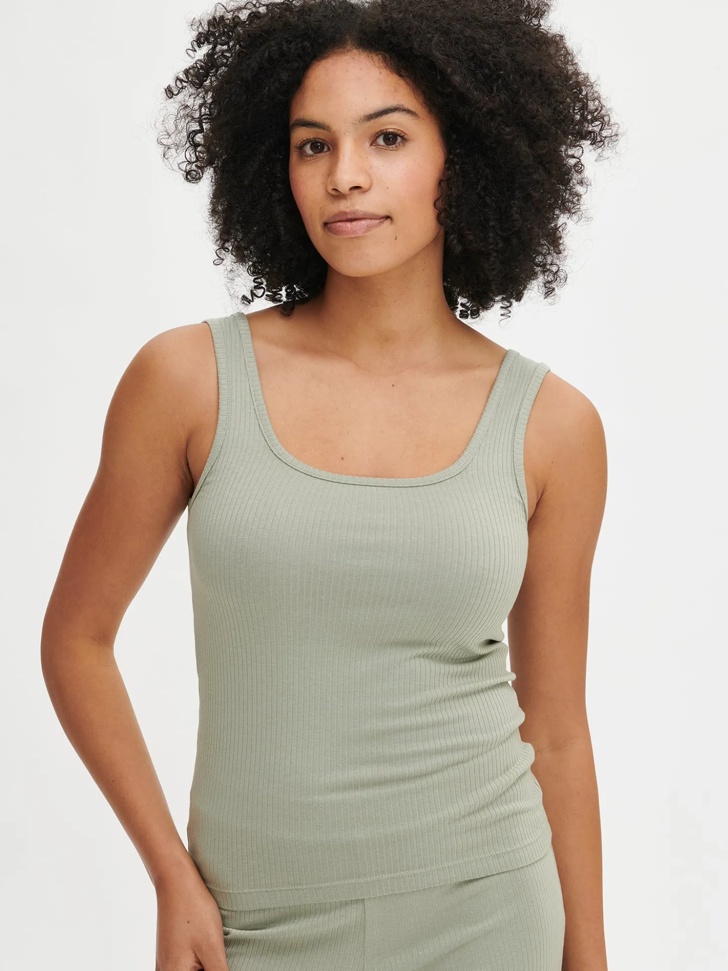 HEILA ribbitoppi - vihreä