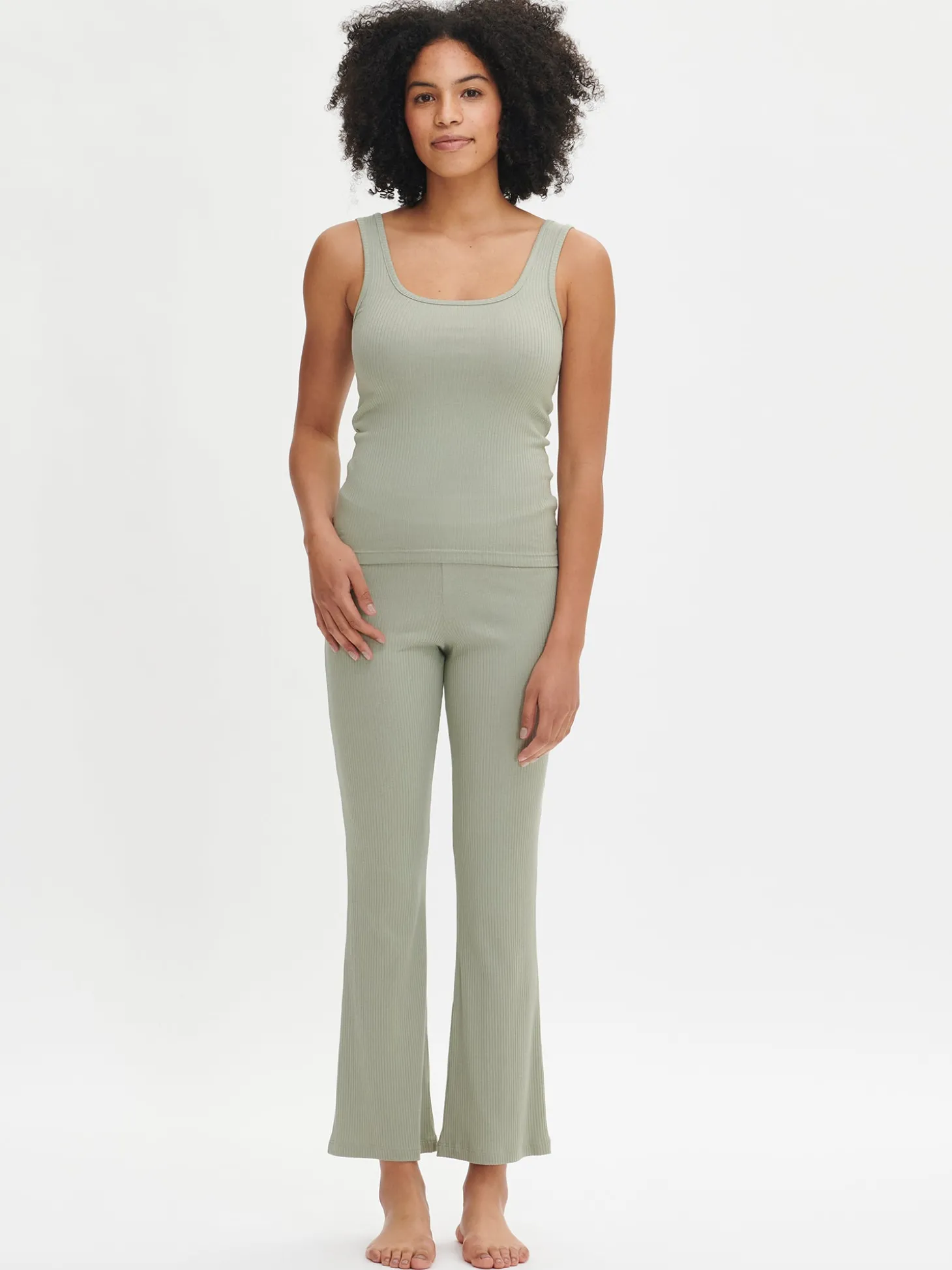 HEILA ribbitoppi - vihreä