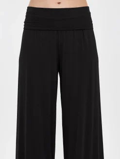 HENTO 7/8 pituiset housut - musta