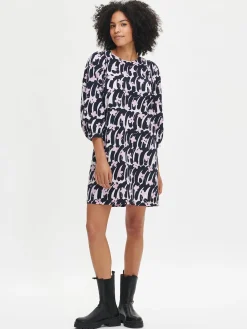 HOYA lyhyt kangasmekko - tummansininen