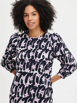 HOYA lyhyt kangasmekko - tummansininen